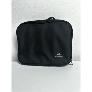 Matein Travel Toiletry Bag Black Zipper